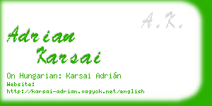 adrian karsai business card